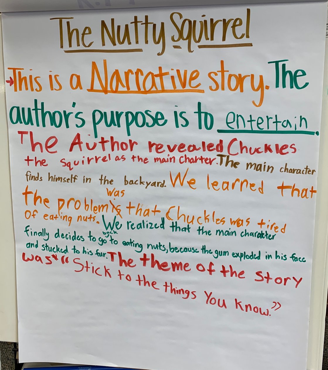 Analyzing Story Elements