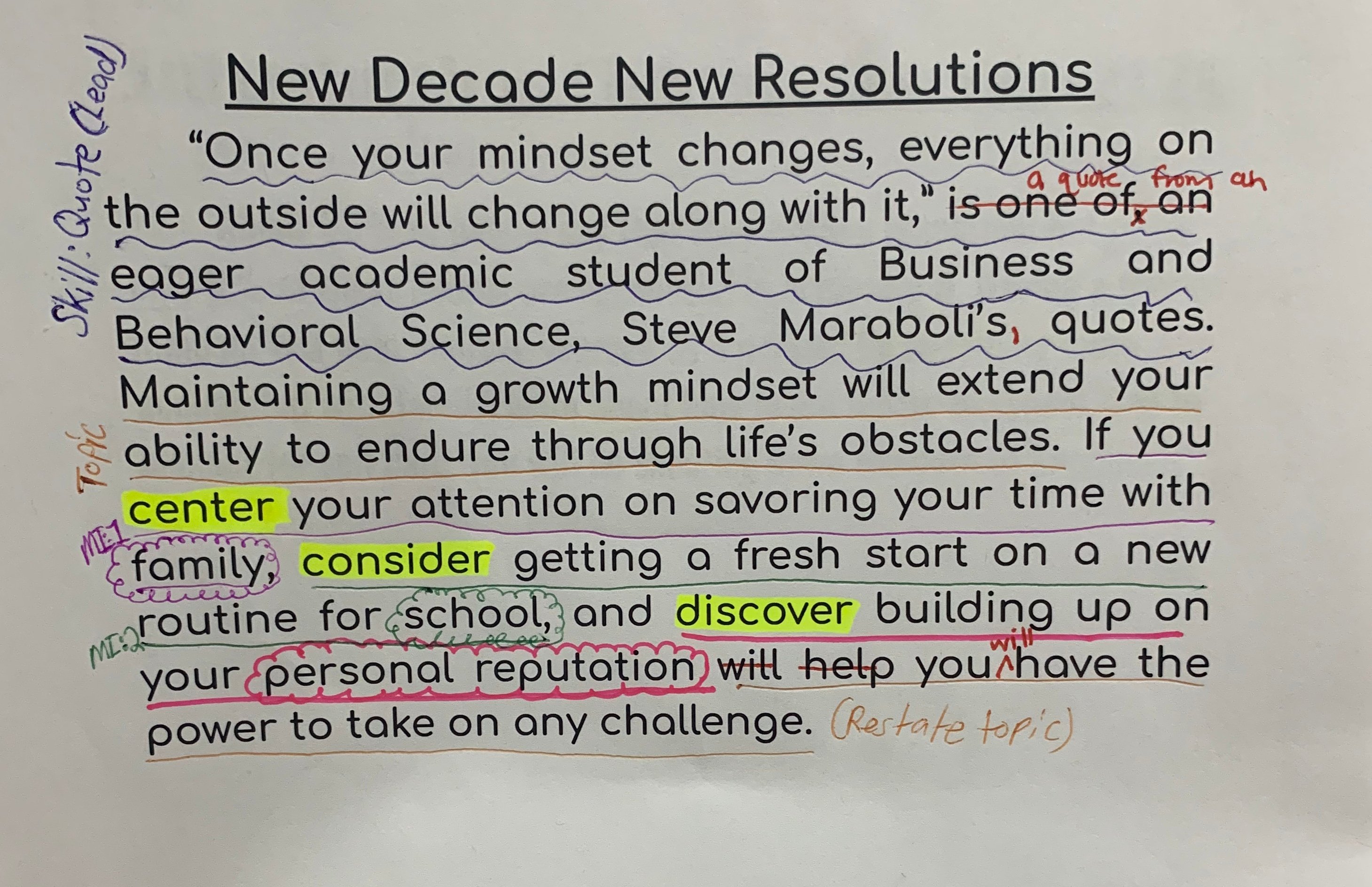Which Sentence Uses The Word Abominable Correctly? Analyzing Your Students' Introductions