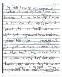 what is informational writing for grade 2 Martial Arts.Sample Image copy