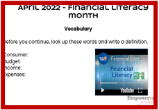 April 2022 Grades 6-8 Lesson of the Month